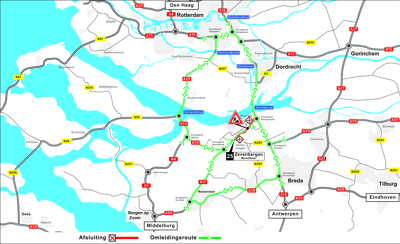 Afsluiting A17 En Omleidingsroutes