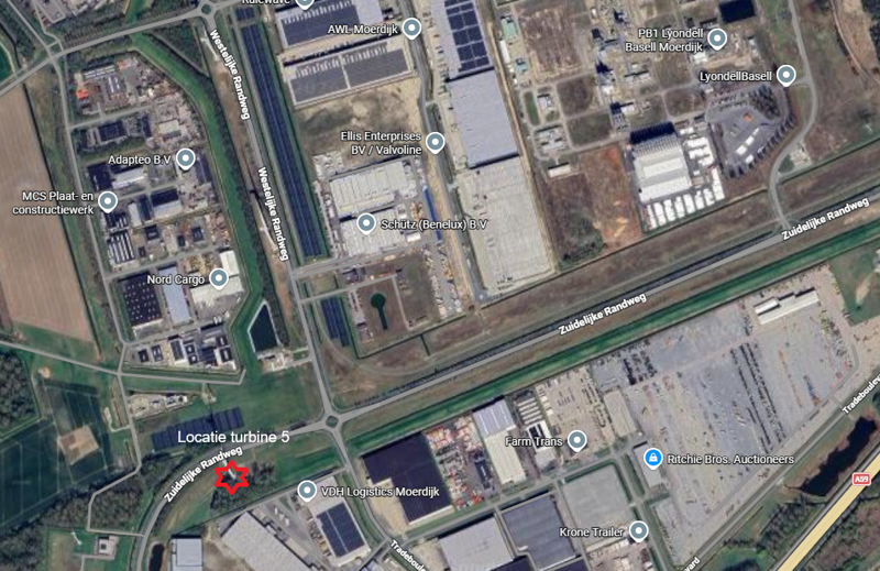 Locatie Windturbine 5 Vattenfall