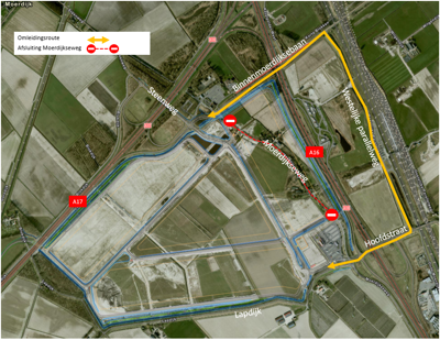 Omleidingsroute Via Lage Zwaluwe