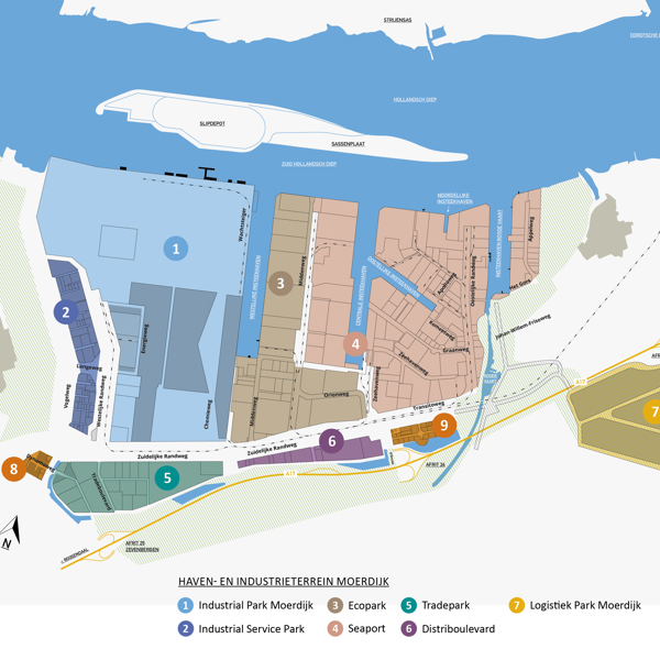 Kaart Clusters Port Of Moerdijk 2022