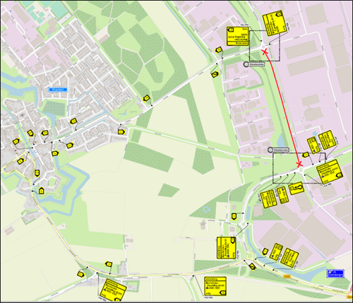 Verkeersplan hijswerkzaamheden windturbines Westelijke Randweg